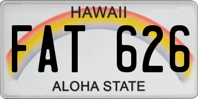 HI license plate FAT626
