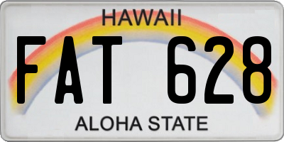 HI license plate FAT628