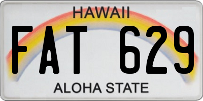 HI license plate FAT629