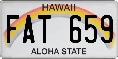 HI license plate FAT659