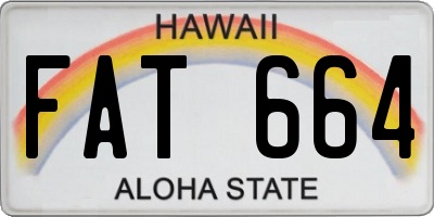 HI license plate FAT664