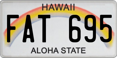 HI license plate FAT695
