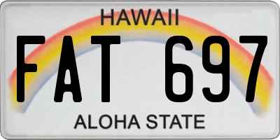 HI license plate FAT697