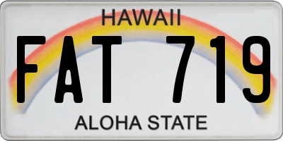 HI license plate FAT719