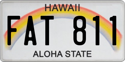 HI license plate FAT811