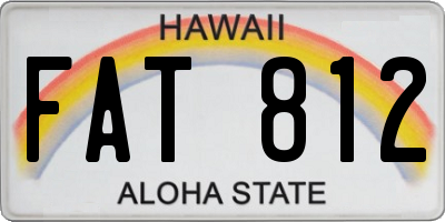 HI license plate FAT812