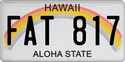 HI license plate FAT817