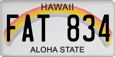 HI license plate FAT834