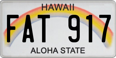 HI license plate FAT917