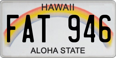 HI license plate FAT946
