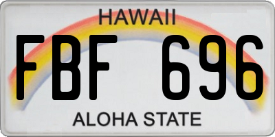 HI license plate FBF696