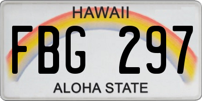 HI license plate FBG297
