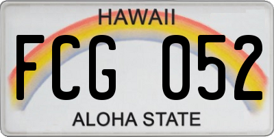 HI license plate FCG052