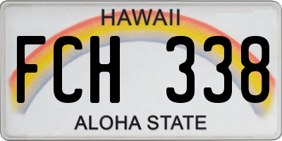 HI license plate FCH338