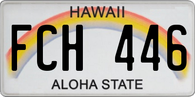 HI license plate FCH446
