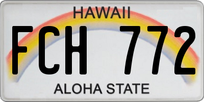HI license plate FCH772