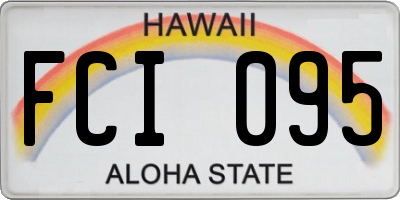 HI license plate FCI095