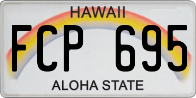 HI license plate FCP695