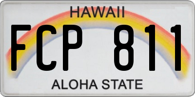 HI license plate FCP811