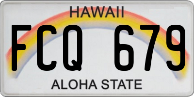 HI license plate FCQ679