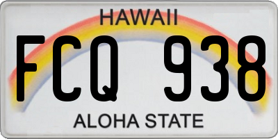 HI license plate FCQ938