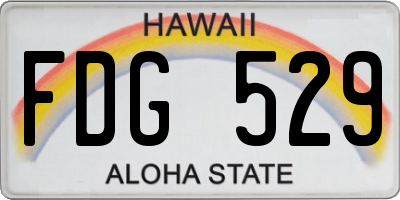 HI license plate FDG529