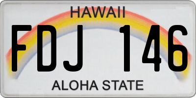 HI license plate FDJ146