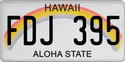 HI license plate FDJ395