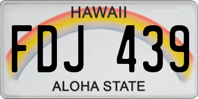 HI license plate FDJ439