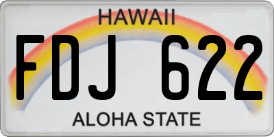 HI license plate FDJ622