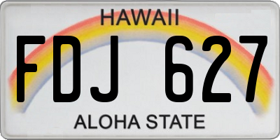 HI license plate FDJ627