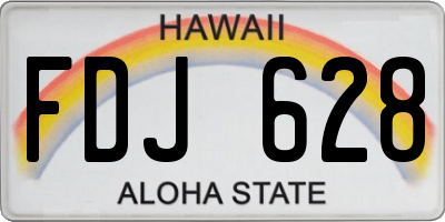 HI license plate FDJ628