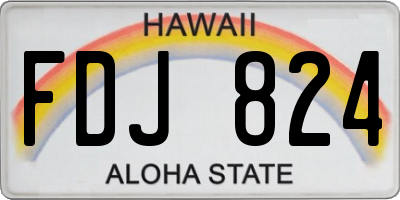 HI license plate FDJ824