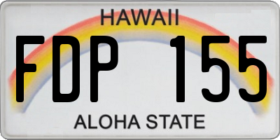HI license plate FDP155