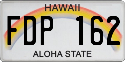 HI license plate FDP162