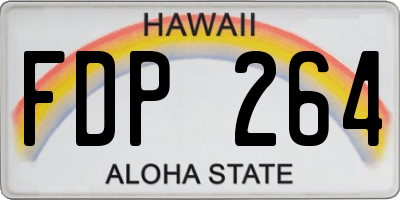 HI license plate FDP264