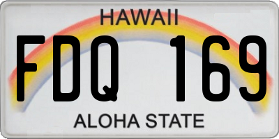 HI license plate FDQ169