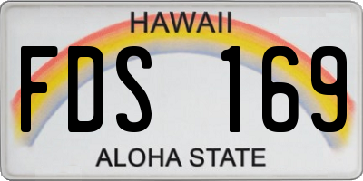 HI license plate FDS169