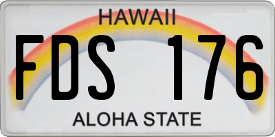 HI license plate FDS176