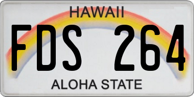 HI license plate FDS264
