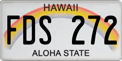 HI license plate FDS272