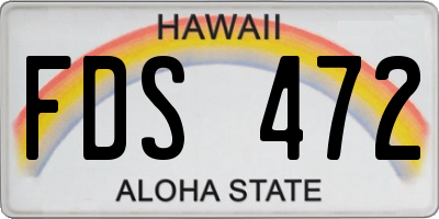 HI license plate FDS472