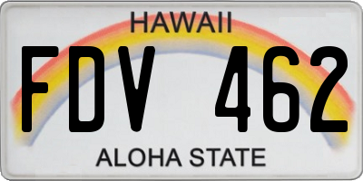 HI license plate FDV462