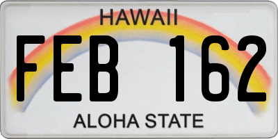 HI license plate FEB162