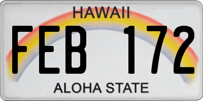HI license plate FEB172