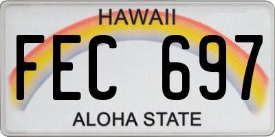HI license plate FEC697