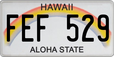 HI license plate FEF529