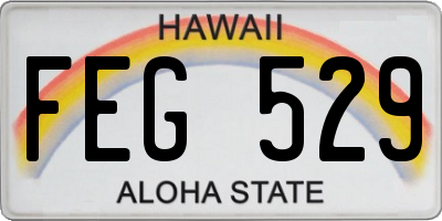 HI license plate FEG529