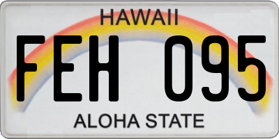 HI license plate FEH095