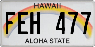 HI license plate FEH477